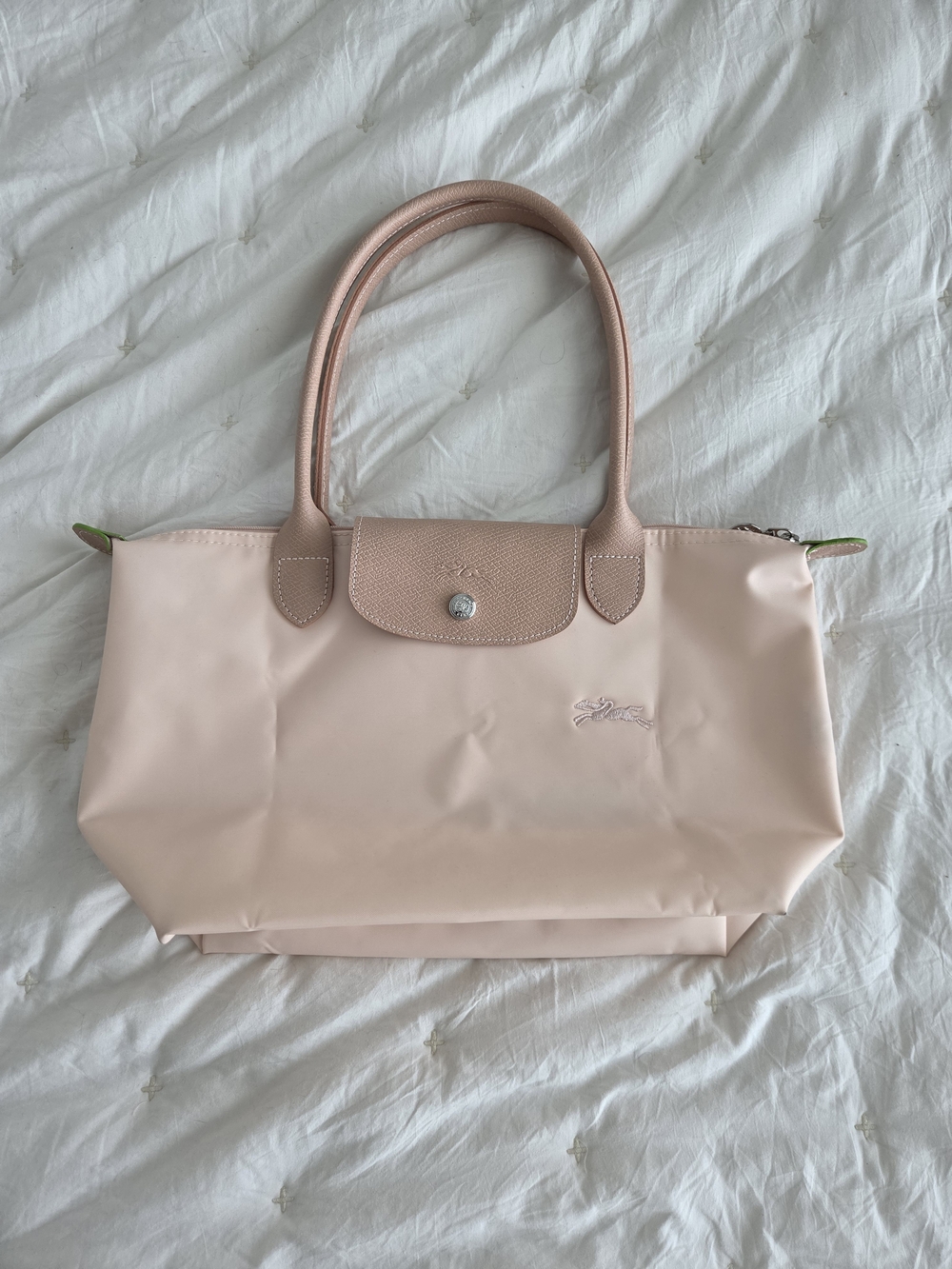 NWOT Longchamp Le Pliage Light Peach Nylon Tote